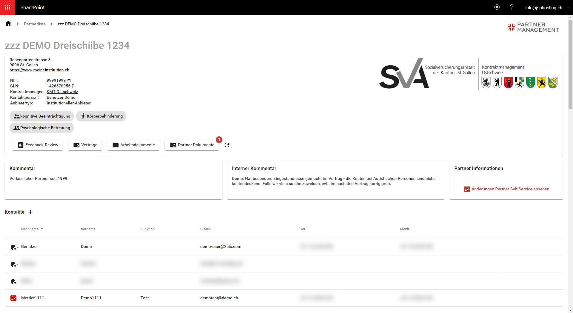 Partner Kontrakt Management - Infos zu Partner